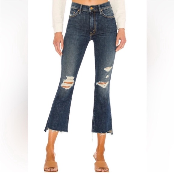 Mother The Insider Crop Step fray Jeans - Picture 2 of 8
